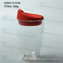 2014 New Products Borosilicate Glass Double Wall Glass Cup